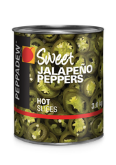 Peppadew - Sweet Jalapeno Peppers - Hot Slices - 3kg Can