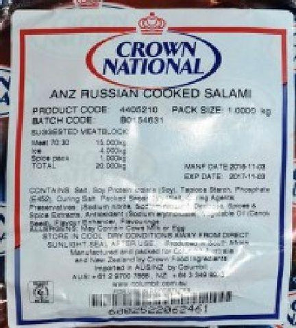 Crown National - Spice Mix - Russian Cooked Salami - 1kg Bag