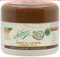 Sofn'Free - Styling Gel with Coconut, Almond & Avocado Oil - 250ml