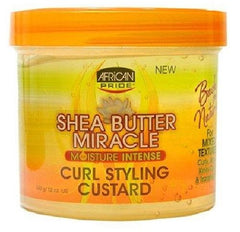 African Pride - Shea Butter Miracle Curl Styling Custard - 340g jar