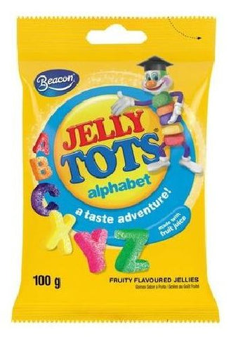 Beacon - Jelly Tots - Lick n Learn Alphabet - 100g bags