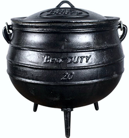 Best Duty - Potjie Pot (3-Legged) - Oil Cured - Size 20