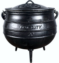Best Duty - Potjie Pot (3-Legged) - Oil Cured - Size 20
