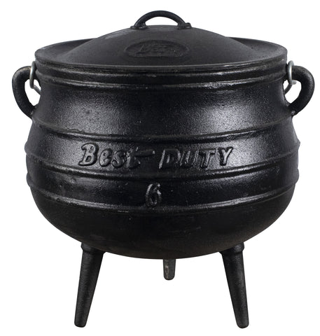 Best Duty - Potjie Pot (3-Legged) - Oil Cured - Size 6