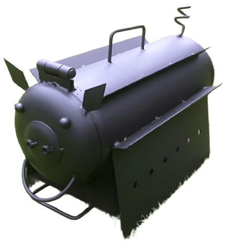 "Bosvark Oondjie" (Busphig Oveni) - BBQ stand on coals