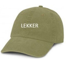 Cap - Khaki - Stone Wash Cotton - Lekker - Cap