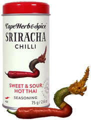 Cape Herb & Spice - Rub - Sriracha Chilli - Sweet & Sour Hot Thai - 75g Tin
