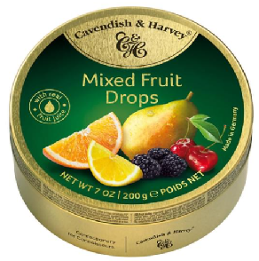 Cavendish & Harvey - Fruit Drops - Mixed - 200g Tin