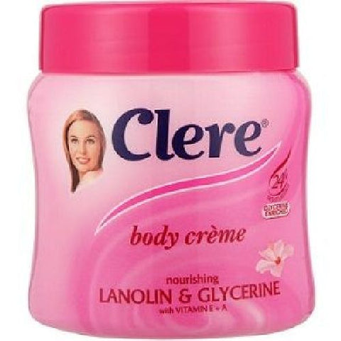 Clere - Body Creme - Lanolin & Glycerine - 500ml Tub