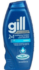 Gill - Anti-Dandruff Conditioner and Shampoo 2-in-1 - 400ml Bottles