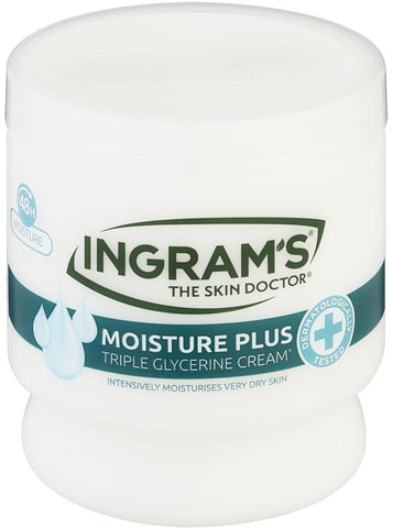 Ingrams - Camphor Cream - Moisture Plus Triple - Glycerine Cream - 450g Tub