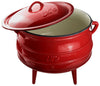 LK's - Potjie Pot (3-Legged) - Enamel-coated - Size 3 - Red