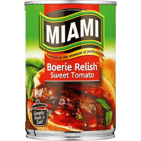 Miami - Boerie Relish - Sweet Tomato - 450g Tin