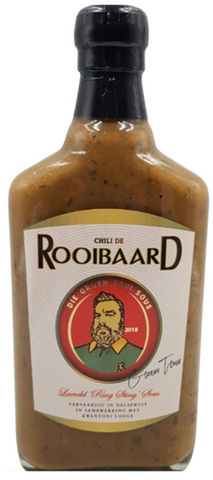 Rooibaard - Sauce - Green Chilli (Groen Trui) - 250mL Bottle