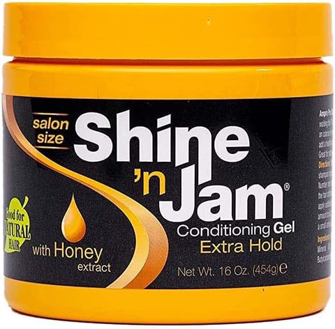 Shine 'n Jam - Conditioning Gel - Extra Hold With Honey Extract - 454g Bottle