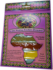 Taste of Africa - Spice Pack with Recipe - Cape Malay Mutton Breyani - 60g Pack