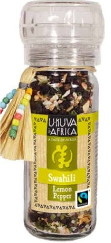 Ukuva - Grinder -  Swahili - Lemon Pepper - 50g Bottle