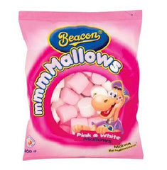 Beacon - Mallows - Pink & White - 400g Bags