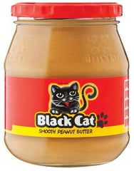 Black Cat - Peanut Butter - No Added Sugar and Salt - 400g Jar (yellow)