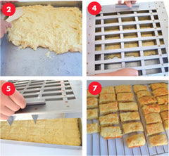 CAB Foods - Rusk Grid & Cutter - Aluminium - 35 x 35 x 3.5cm (Small) - Unit