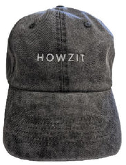 Cap - Stone Wash Cotton - Black - Howzit