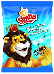 Simba - Crisps/Chips - Salt & Vinegar - 125g Packets