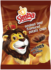 Simba - Crisps/Chips - Smoked Beef - 125g Packet