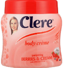 Clere - Body Creme Berries & Cream - 500ml Tub
