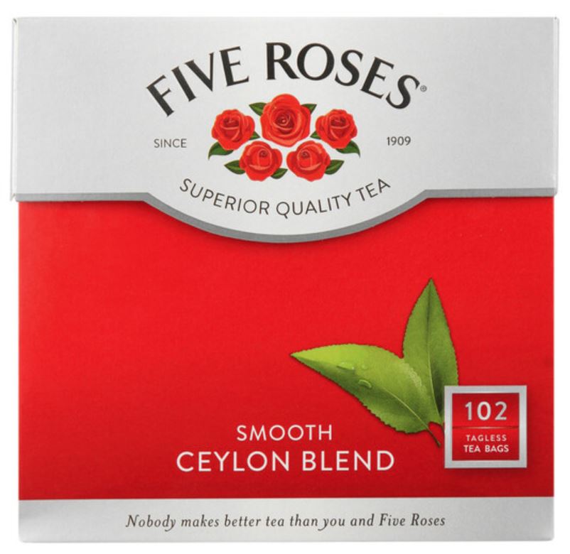Five Roses - Tea - Tagless Teabags - 100s Packs | Shop South Africa