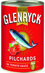 Glenryck - Pilchards - in Tomato Sauce - 400g Tins