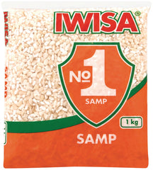 Iwisa - Samp - Dried corn kernels - 1kg Bags