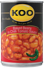 Koo - Baked Beans in Chilli Sauce - 420g Tins