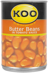 Koo - Butter Beans in Tomato Sauce - 420g Tins