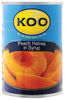 Koo - Peaches - Halves - 410g Cans