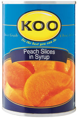 Koo - Peaches - Sliced - 410g Cans