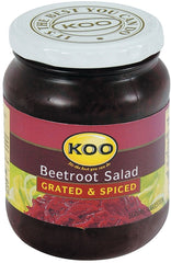 Koo - Salads - Beetroot - Grated & Spiced - 405g Jars