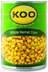 Koo - Whole Kernel Corn - 410g Tins