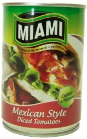 Miami - Tomato Base - Mexican Style Peeled Diced Tomato - 410g