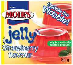 Moirs - Instant Jelly - Strawberry - 80g Boxes