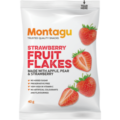Montagu - Fruit Flakes - Strawberry - 40g
