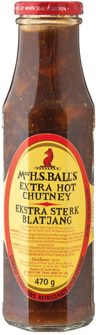 Mrs H.S. Ball's - Chutney - Extra Hot - 470g Bottles