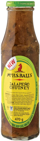 Mrs H.S. Ball's - Chutney - Jalapeno - 470g Bottles