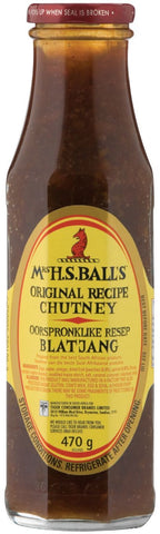 Mrs H.S. Ball's - Chutney - Original (Mild) - 470g Bottles