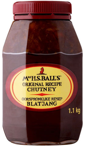 Mrs H.S. Balls - Chutney - Peach - 1.1kg Jar (yellow)