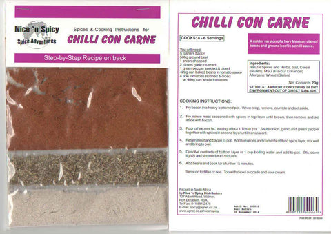 Nice 'n Spicy - Chilli Con Carne - Sachets