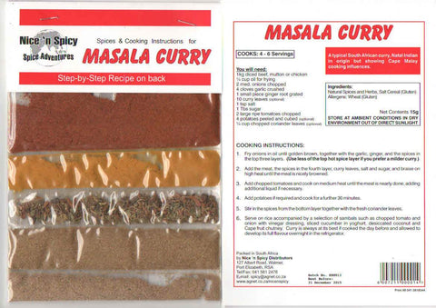 Nice 'n spicy - Masala Curry - Sachets