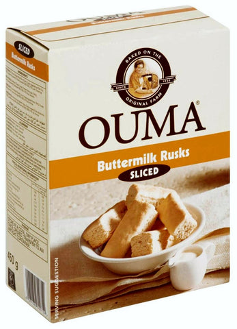 Ouma - Rusks - Buttermilk - Sliced - 450g Boxes