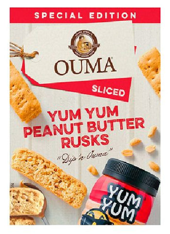 Ouma - Rusks - Yum Yum Peanut Butter flavour - 450g