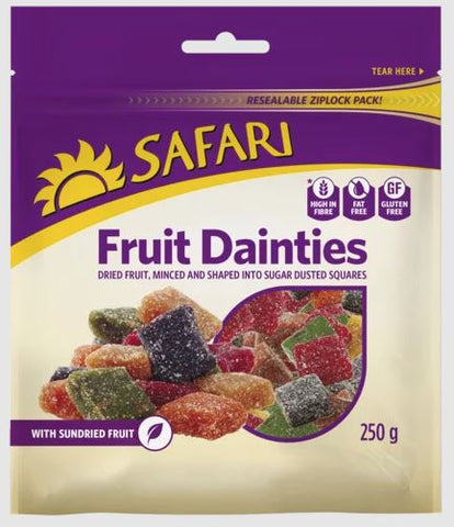 Safari - Fruit Dainty Cubes - 250g Pack