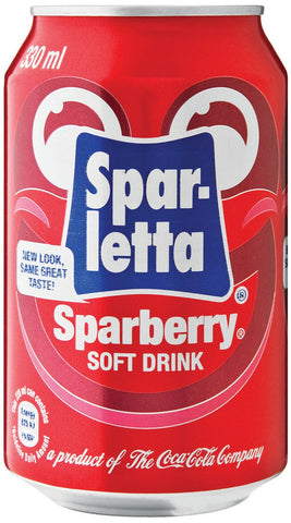Sparletta - Sparberry Soft Drink - 330ml Cans